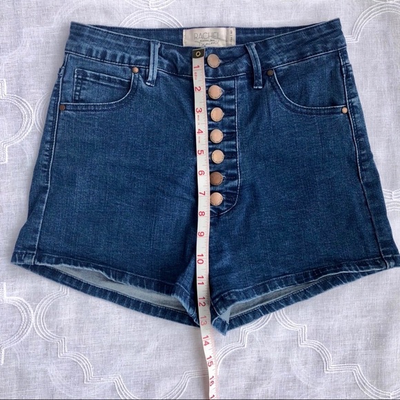 Rachel Roy High Waisted Denim Shorts - Picture 8 of 12